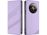 Custodia Per Realme 12 Pro/Realme 12 Pro+, Custodia A Portafoglio In Finto Cuoio Con Slot Per Carte E Funzione Stand Violett