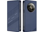 Custodia Per Realme 12 Pro/Realme 12 Pro+, Custodia A Portafoglio In Finto Cuoio Con Slot Per Carte E Funzione Stand Blau