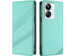 Custodia Per Realme 10 Pro+, Custodia A Portafoglio In Finto Cuoio Con Slot Per Carte E Funzione Stand TüRkis