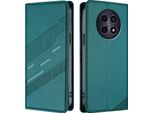 Custodia Per Realme 12/Realme 12X, Custodia Portafoglio In Finto Cuoio Con Slot Per Carte E Funzione Stand GrüN