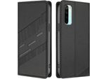 Custodia Per Xiaomi Redmi Note 8, Custodia A Portafoglio In Finto Cuoio Con Slot Per Schede E Funzione Stand Schwarz
