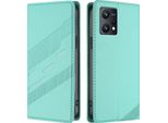 Custodia Per Realme 9 4G, Custodia A Portafoglio In Finto Cuoio Con Slot Per Carte E Funzione Stand TüRkis