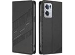 Custodia Per Oneplus Nord CE2 5G, Custodia A Portafoglio In Finto Cuoio Con Slot Per Schede E Funzione Stand Schwarz