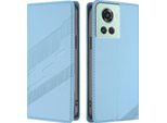 Custodia Per Oneplus 10R/Oneplus Ace, Custodia A Portafoglio In Finto Cuoio Con Slot Per Schede E Funzione Stand Hellblau