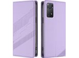 Custodia Per Xiaomi Redmi Note 11 Pro 5G/4G/Note 12 Pro 4G, Custodia A Portafoglio In Finto Cuoio Con Slot Per Schede E Funzione Stand Violett