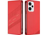 Custodia Per Xiaomi Poco F5, Custodia A Portafoglio In Finto Cuoio Con Slot Per Schede E Funzione Stand Rot