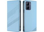 Custodia Per Realme C33, Custodia A Portafoglio In Finto Cuoio Con Slot Per Carte E Funzione Stand Hellblau
