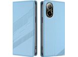 Custodia Per Realme C67 4G, Custodia A Portafoglio In Finto Cuoio Con Slot Per Carte E Funzione Stand Hellblau
