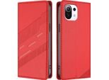 Custodia Per Xiaomi Mi 11 Lite/Mi Xiaomi 11 Lite 5G No, Custodia A Portafoglio In Finto Cuoio Con Slot Per Schede E Funzione Stand Rot
