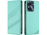 Custodia Per Realme C55 4G, Custodia A Portafoglio In Finto Cuoio Con Slot Per Carte E Funzione Stand TüRkis