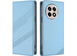 Custodia Per Oneplus 13R, Custodia A Portafoglio In Finto Cuoio Con Slot Per Schede E Funzione Stand Hellblau