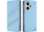 Custodia Per Xiaomi Redmi Note 13 Pro+ 5G, Custodia A Portafoglio In Finto Cuoio Con Slot Per Schede E Funzione Stand Hellblau