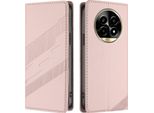 Custodia Per Realme 13 Pro/Realme 13 Pro+, Custodia A Portafoglio In Finto Cuoio Con Slot Per Carte E Funzione Stand Rosa