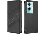 Custodia Per Oneplus Nord N30 Se, Custodia A Portafoglio In Finto Cuoio Con Slot Per Carte E Funzione Stand Schwarz