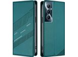 Custodia Per Realme C65 4G, Custodia A Portafoglio In Finto Cuoio Con Slot Per Carte E Funzione Stand GrüN