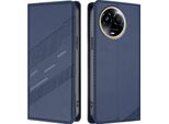 Custodia Per Realme 11 5G, Custodia A Portafoglio In Finto Cuoio Con Slot Per Carte E Funzione Stand Blau
