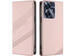 Custodia Per Realme C55 4G, Custodia A Portafoglio In Finto Cuoio Con Slot Per Carte E Funzione Stand Rosa