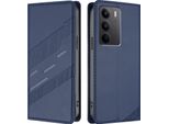 Custodia Per Realme C75 4G, Custodia A Portafoglio In Finto Cuoio Con Slot Per Carte E Funzione Stand Blau