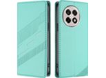 Custodia Per Oneplus 13R, Custodia A Portafoglio In Finto Cuoio Con Slot Per Schede E Funzione Stand TüRkis