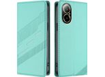 Custodia Per Realme C67 4G, Custodia A Portafoglio In Finto Cuoio Con Slot Per Carte Di Credito E Funzione Stand TüRkis