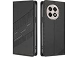 Custodia Per Oneplus 13R, Custodia A Portafoglio In Finto Cuoio Con Slot Per Schede E Funzione Stand Schwarz