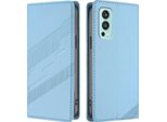 Custodia Per Oneplus Nord 2, Custodia A Portafoglio In Finto Cuoio Con Slot Per Schede E Funzione Stand Hellblau