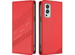 Custodia Per Oneplus Nord 2, Custodia A Portafoglio In Finto Cuoio Con Slot Per Schede E Funzione Stand Rot