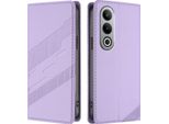 Custodia Per Oneplus Nord CE4, Custodia A Portafoglio In Finto Cuoio Con Slot Per Schede E Funzione Stand Violett