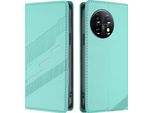 Custodia Per Oneplus 11, Custodia A Portafoglio In Finto Cuoio Con Slot Per Schede E Funzione Stand TüRkis