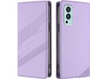 Custodia Per Oneplus Nord 2, Custodia A Portafoglio In Finto Cuoio Con Slot Per Schede E Funzione Stand Violett