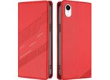Custodia Per Iphone Xr, Custodia A Portafoglio In Finto Cuoio Con Slot Per Schede E Funzione Stand Rot