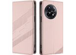 Custodia Per Oneplus 11R, Custodia A Portafoglio In Finto Cuoio Con Slot Per Schede E Funzione Stand Rosa
