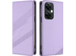 Custodia Per Oneplus Nord N30 / Nord Ce 3 Lite, Custodia A Portafoglio In Finto Cuoio Con Slot Per Schede E Funzione Stand Violett