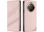 Custodia Per Honor X9C / Magic 7 Lite, Custodia A Portafoglio In Finto Cuoio Con Slot Per Carte E Funzione Stand Rosa