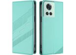 Custodia Per Oneplus 10R/Oneplus Ace, Custodia A Portafoglio In Finto Cuoio Con Slot Per Schede E Funzione Stand TüRkis