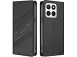 Custodia Per Honor X8C, Custodia A Portafoglio In Finto Cuoio Con Slot Per Carte E Funzione Stand Schwarz
