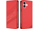 Custodia Per Iphone 16, Custodia A Portafoglio In Finto Cuoio Con Slot Per Schede E Funzione Stand Rot
