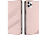Custodia Per Iphone 11 Pro Max, Custodia Portafoglio In Finto Cuoio Con Slot Per Schede E Funzione Stand Rosa