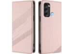 Custodia Per Itel P38/Itel S17/Itel Vision 3, Custodia Portafoglio In Finto Cuoio Con Slot Per Schede E Funzione Stand Rosa