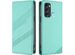 Custodia Per Itel P38/Itel S17/Itel Vision 3, Custodia A Portafoglio In Finto Cuoio Con Slot Per Carte E Funzione Stand TüRkis