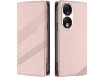 Custodia Per Honor 90, Custodia A Portafoglio In Finto Cuoio Con Slot Per Carte E Funzione Stand Rosa
