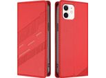 Custodia Per Iphone 11, Custodia A Portafoglio In Finto Cuoio Con Slot Per Schede E Funzione Stand Rot