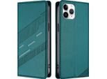 Custodia Per Iphone 11 Pro, Custodia A Portafoglio In Finto Cuoio Con Slot Per Carte E Funzione Stand GrüN