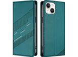 Custodia Per Iphone 13 Mini, Custodia Portafoglio In Finto Cuoio Con Slot Per Carte E Funzione Stand GrüN