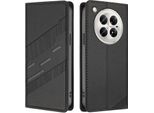 Custodia Per Infinix Zero 40 4G / Zero 40 5G, Custodia A Portafoglio In Finto Cuoio Con Slot Per Schede E Funzione Stand Schwarz