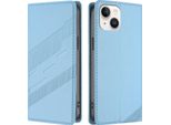 Custodia Per Iphone 13 Mini, Custodia A Portafoglio In Finto Cuoio Con Slot Per Carte E Funzione Stand Hellblau