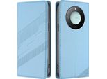 Custodia Per Honor X9C Smart, Custodia A Portafoglio In Finto Cuoio Con Slot Per Carte E Funzione Stand Hellblau