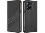 Custodia Per Infinix Zero 20, Custodia A Portafoglio In Finto Cuoio Con Slot Per Carte E Funzione Stand Schwarz