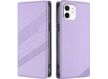 Custodia Per Iphone 12 Mini, Custodia A Portafoglio In Finto Cuoio Con Slot Per Carte E Funzione Stand Violett