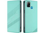 Custodia Per Infinix Smart 5/Hot 10 Lite, Custodia A Portafoglio In Finto Cuoio Con Slot Per Carte E Funzione Stand TüRkis